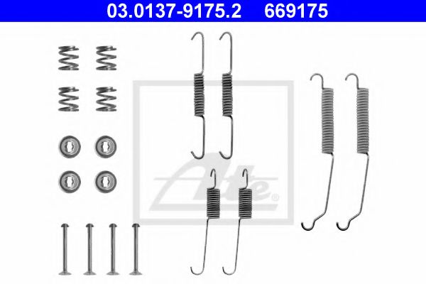 Set accesorii, sabot de frana