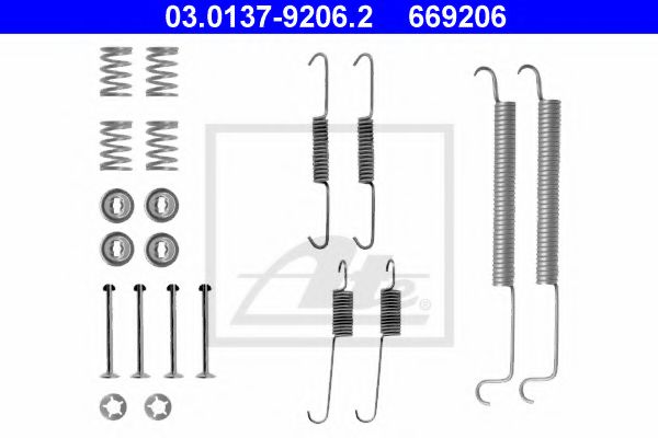 Set accesorii, sabot de frana