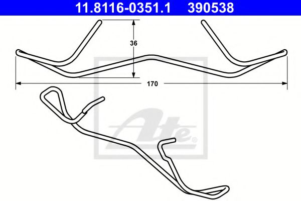 Arc, etrier frana