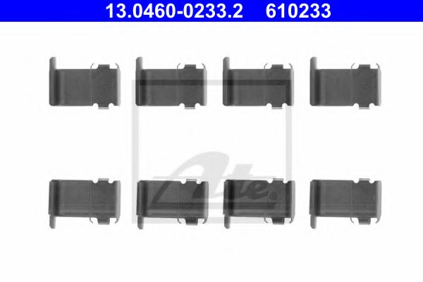 Set accesorii, placute frana