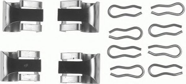 Set accesorii, placute frana