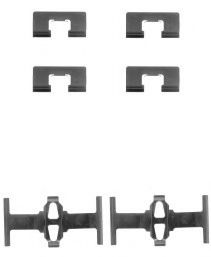 Set accesorii, placute frana