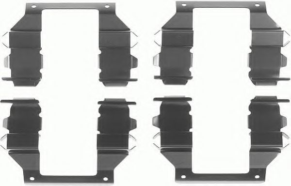 Set accesorii, placute frana