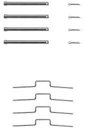 Set accesorii, placute frana