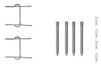 Set accesorii, placute frana