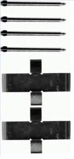 Set accesorii, placute frana