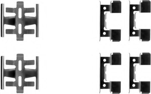 Set accesorii, placute frana