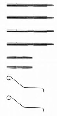 Set accesorii, placute frana