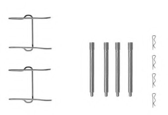 Set accesorii, placute frana