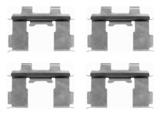Set accesorii, placute frana