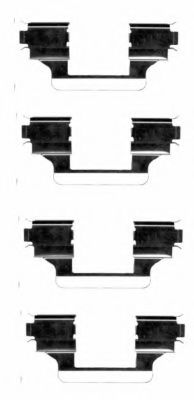 Set accesorii, placute frana