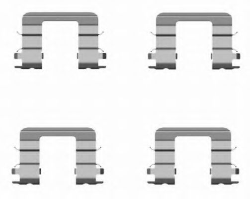 Set accesorii, placute frana
