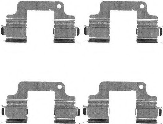 Set accesorii, placute frana