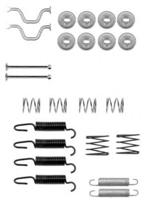 set accesorii, saboti frana parcare