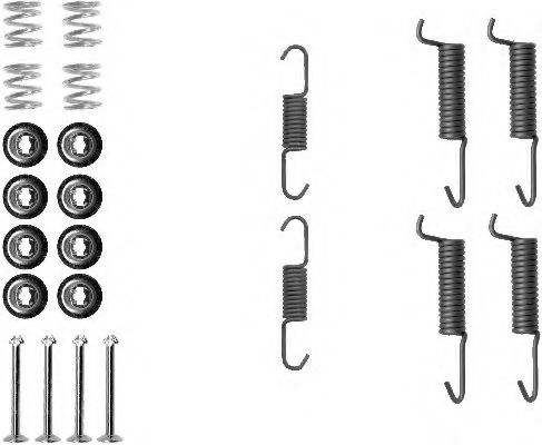 set accesorii, saboti frana parcare