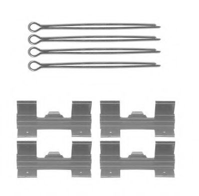 Set accesorii, placute frana