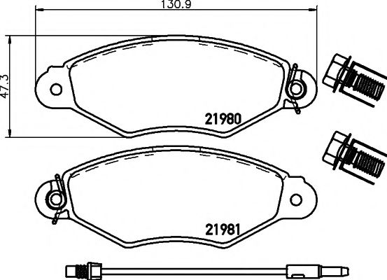 Set frana, frana disc