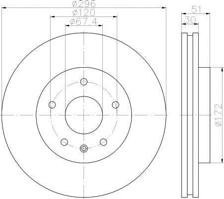 Set frana, frana disc