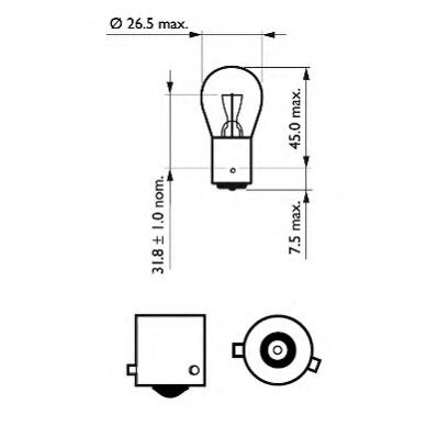 Bec, lampa frana / lampa spate